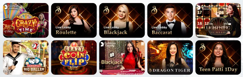 Jeux de casino en direct BETS IO CASINO