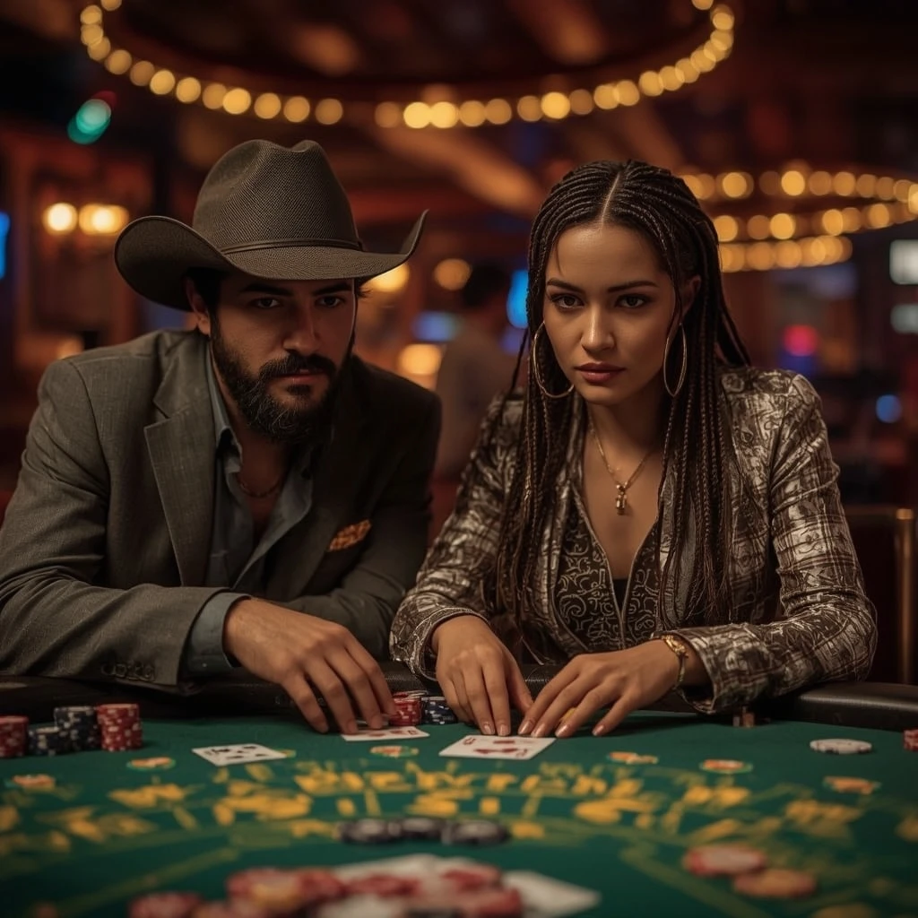 photo de deux joueurs de poker Bets IO Casino